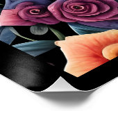 シュガースカルアートディアデロスミュートスフローラスカル ポスター (コーナー)