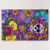 シュガースカルアートディアデロスムエルトスディライト ジグソーパズル (横)