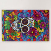 シュガースカルアートフローラフィエスタ ジグソーパズル (横)