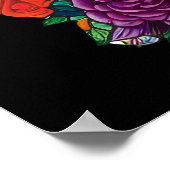 シュガースカルアートメサマライズ美しい ポスター (角)