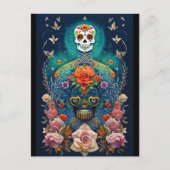 シュガースカルアート – カラフル創造 ポストカード (正面)