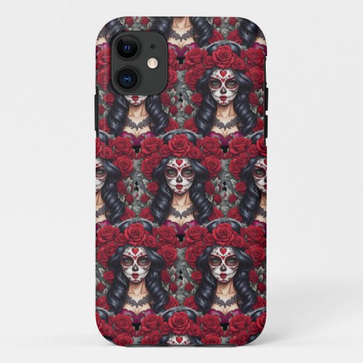 シュガースカルアート – カルチュラルキャンバス Case-Mate iPhoneケース (裏面)