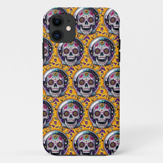 シュガースカルアート – シュガースカル宇宙飛行士 Case-Mate iPhoneケース (裏面)
