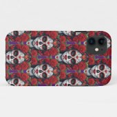 シュガースカルアート – スカルメイクアップDazle Case-Mate iPhoneケース (裏面(横))