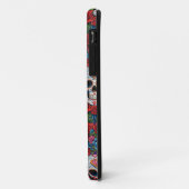 シュガースカルアート – ハートスカル&バラ Case-Mate iPhoneケース (裏面/左)