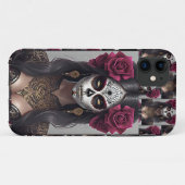 シュガースカルアート – バラとレヴェリー Case-Mate iPhoneケース (裏面(横))