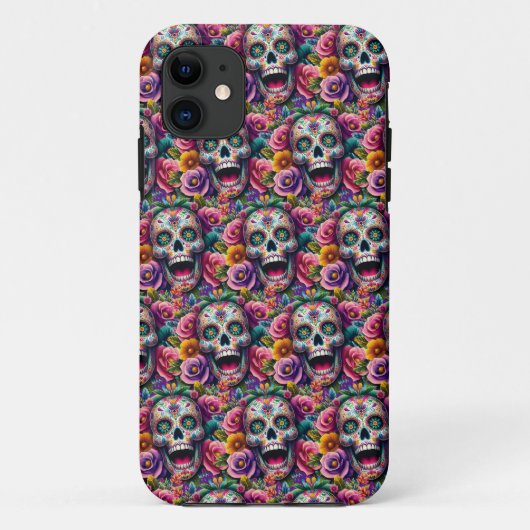 シュガースカルアート – ブーケ・オブ・ボーンズ Case-Mate iPhoneケース (裏面)
