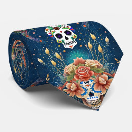 シュガースカルアート – ホリデーオブディアデロスミュートス ネクタイ