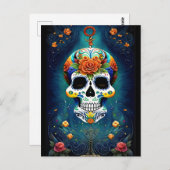 シュガースカルアート – メキシコ魔法 ポストカード (正面/裏面)