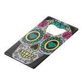 シュガースカルアート、死の日 クレジットカード栓抜き (正面アングル)