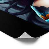 シュガースカルアート – 開花美しい ポスター (角)