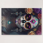 シュガースカルアート – 顔ズオブリメンブランス ジグソーパズル (横)