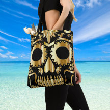 シュガースカルアート、Day of the Dead Black and金ゴールド