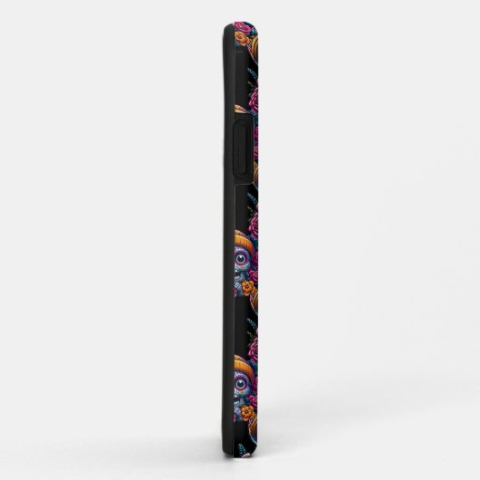 シュガースカルアー鮮やかト – Day of the Dead Case-Mate iPhoneケース (裏面/右)