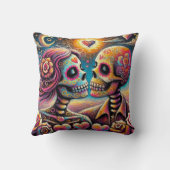 シュガースカルインラブ印象派チョークパステル クッション (裏面)