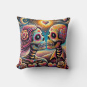 シュガースカルインラブ印象派チョークパステル クッション (正面)