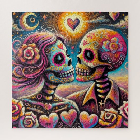 シュガースカルインラブ印象派チョークパステル ジグソーパズル (縦)