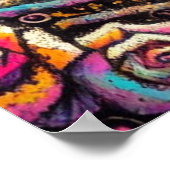 シュガースカルインラブ印象派チョークパステル ポスター (角)