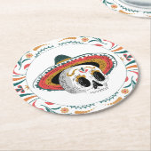 シュガースカルウィズソンブレロ ラウンドペーパーコースター (アングル)