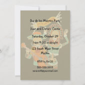 シュガースカルカップルディアデロスムエルトス招待状 招待状 (裏面)