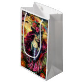 シュガースカルガールファンタジーハロウィーンアート スモールペーパーバッグ (正面アングル)