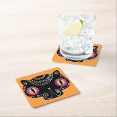 シュガースカルキャットカトリナデイオブザデッド スクエアペーパーコースター (インサイチュ)