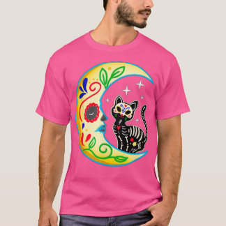シュガースカルキャットムーンハロウィーンデイオブザデッド2 Tシャツ