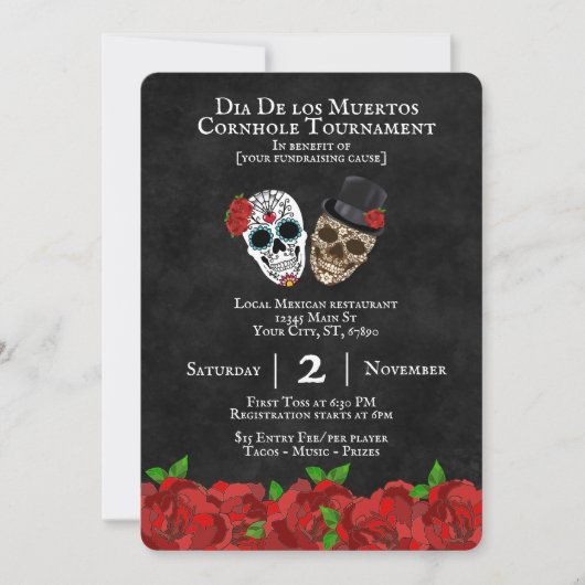 シュガースカルコーンホールトーナメント資金調達者 招待状 (正面)