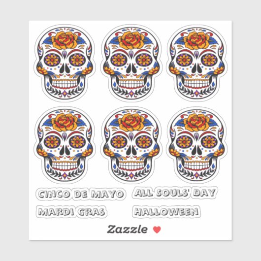 シュガースカルシンコデマヨオールソームズデイマルディグラ シール (シート)