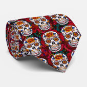 シュガースカルシンコデマヨオールソールズデイレッドフローラ ネクタイ (ロール)