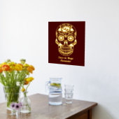 シュガースカルシンコデマヨレッドネーム金ゴールド 箔ポスター (レイダウン (キッチン))