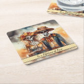 シュガースカルスウィートアーカスタムト スクエアペーパーコースター (アングル)