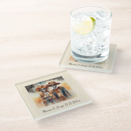 シュガースカルスウィートカスタムアーツ ガラスコースター (アングル)