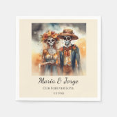 シュガースカルスウィートカスタムアーツ スタンダードカクテルナプキン (正面)