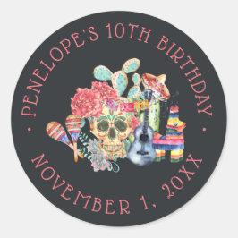 シュガースカルズ ディア・デ・ロス・ムエルトス 誕生日 ラウンドシール