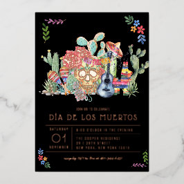 シュガースカルズ・デイ・オブ・ザ・デッド・セレブレーション 箔招待状