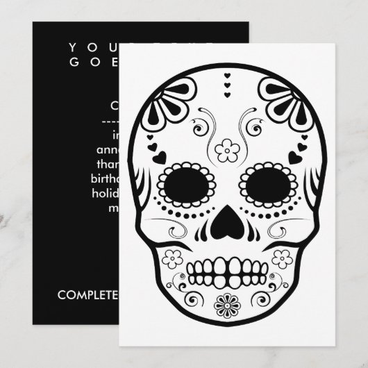 シュガースカルズ : 1 招待状 (正面/裏面)