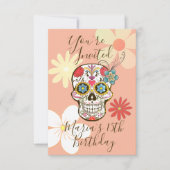 シュガースカルソフトピーチバラヒッピーフローラ 招待状 (正面)