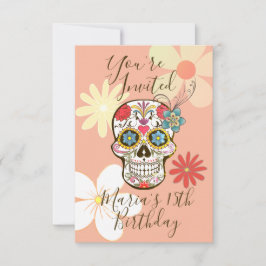 シュガースカルソフトピーチバラヒッピーフローラ 招待状