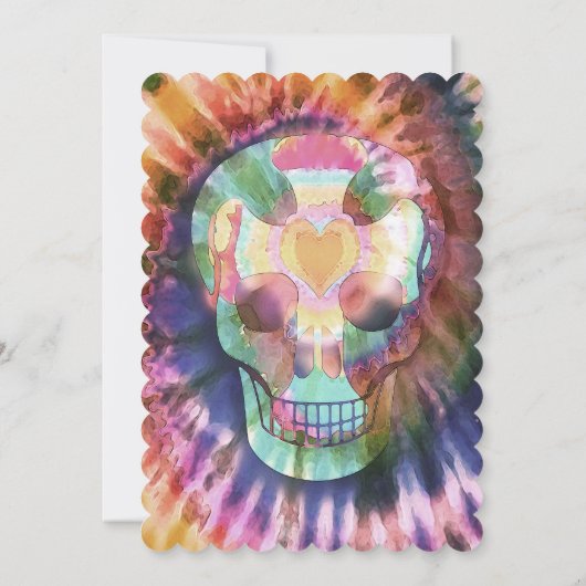 シュガースカルタイのダイカラー美しい 招待状 (裏面)