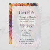 シュガースカルタイのダイカラー美しい 招待状 (正面/裏面)