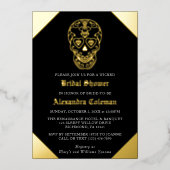 シュガースカルダイヤモンドブライダルシャワーフォイル招待状 箔招待状 (正面)