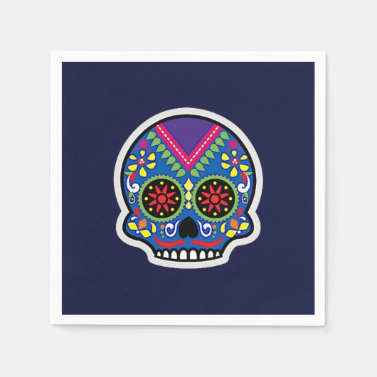 シュガースカルディアスデロスムエルトス スタンダードカクテルナプキン (正面)