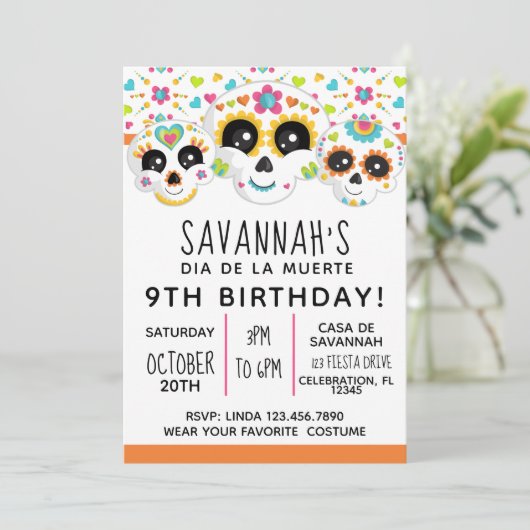 シュガースカルディアデラミュエルテハロウィーン誕生日イン 招待状 (スタンド正面)