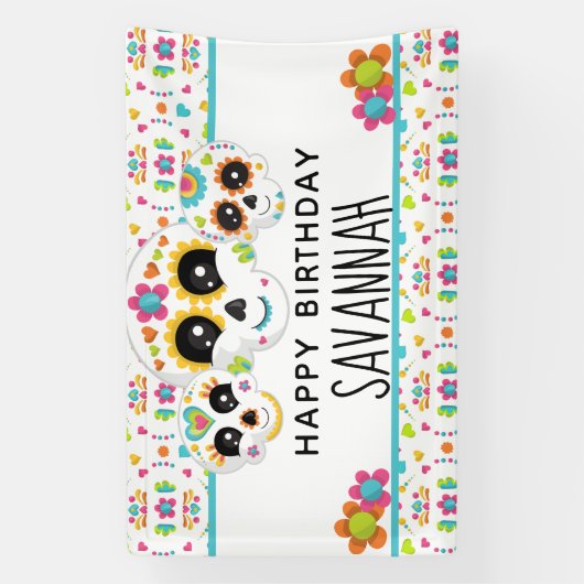 シュガースカルディアデラミュエルテハロウィーン誕生日イン 横断幕 (縦)