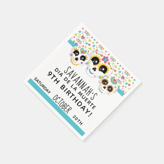 シュガースカルディアデラミュエルテハロウィーン誕生日 スタンダードカクテルナプキン (角)