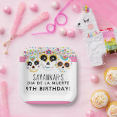 シュガースカルディアデラミュエルテハロウィーン誕生日Pa ペーパープレート (パーティー)