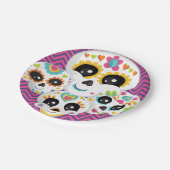 シュガースカルディアデラミュエルテハロウィーン誕生日Pa ペーパープレート (アングル)