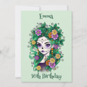 シュガースカルディアデロスミュートススウィート16誕生日 招待状 (正面)