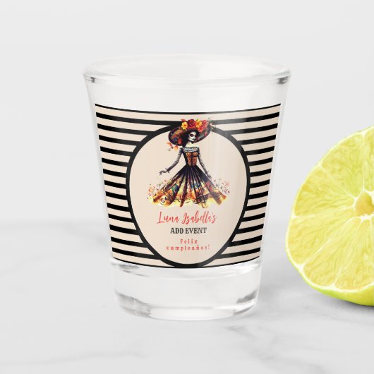 シュガースカルディアデロスミュートスデイオブザデッド ショットグラス (正面)